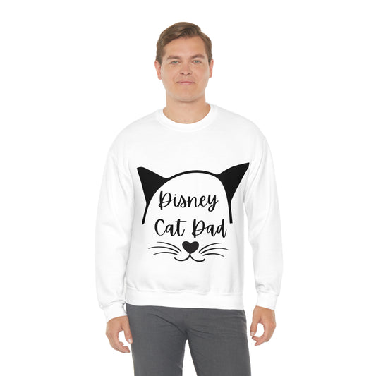 Disney Cat Dad Unisex Heavy Blend™ Crewneck Sweatshirt
