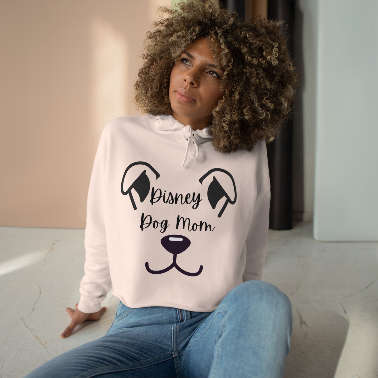 Disney Dog Mom Crop Hoodie V3