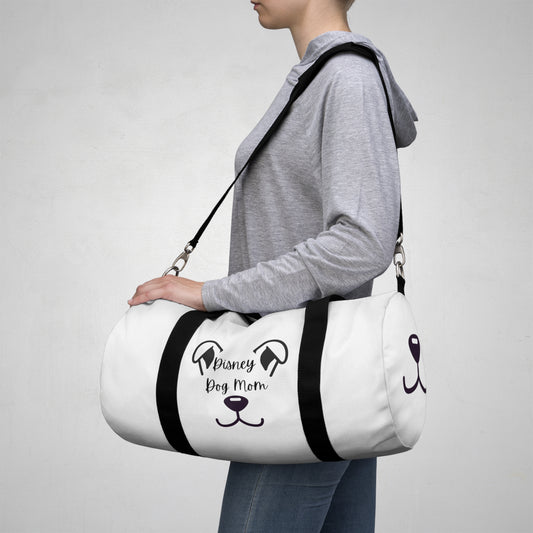 White Disney Dog Mom Duffel Bag V3