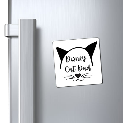 Disney Cat Dad Square Magnets