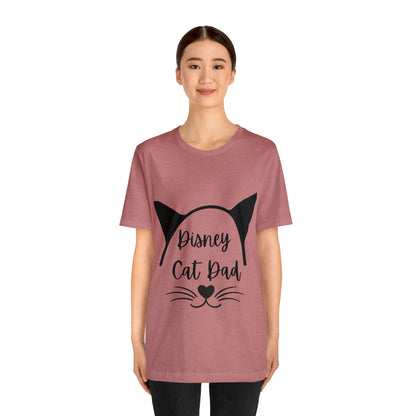 Disney Cat Dad Unisex Jersey Short Sleeve Tee