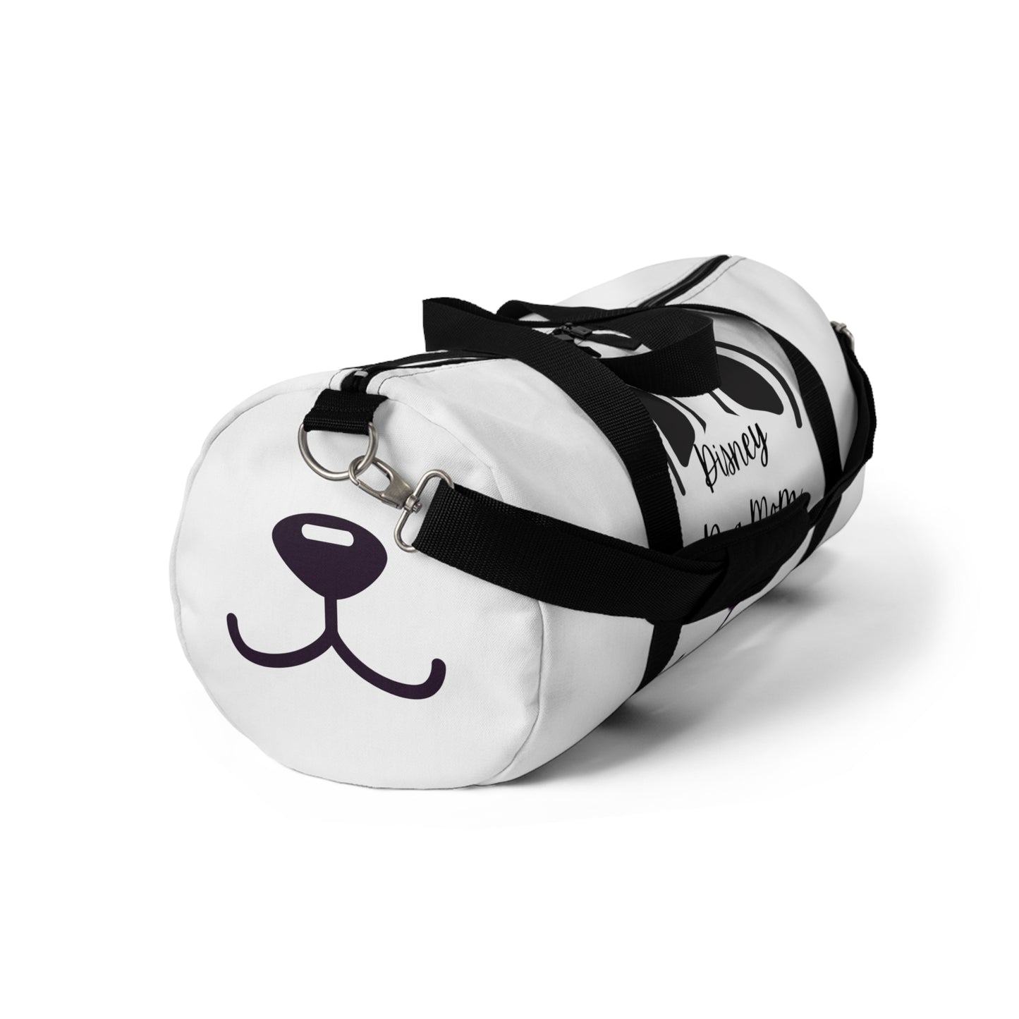 White Disney Dog Mom Duffel Bag V2