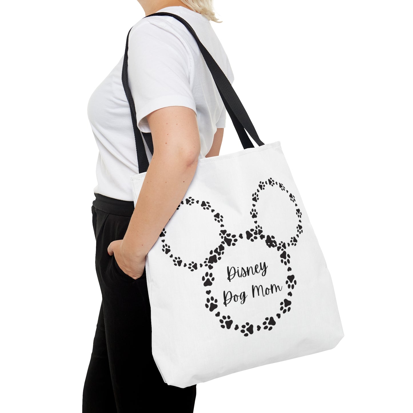 White Disney Dog Mom Tote Bag (AOP)