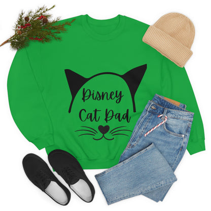 Disney Cat Dad Unisex Heavy Blend™ Crewneck Sweatshirt