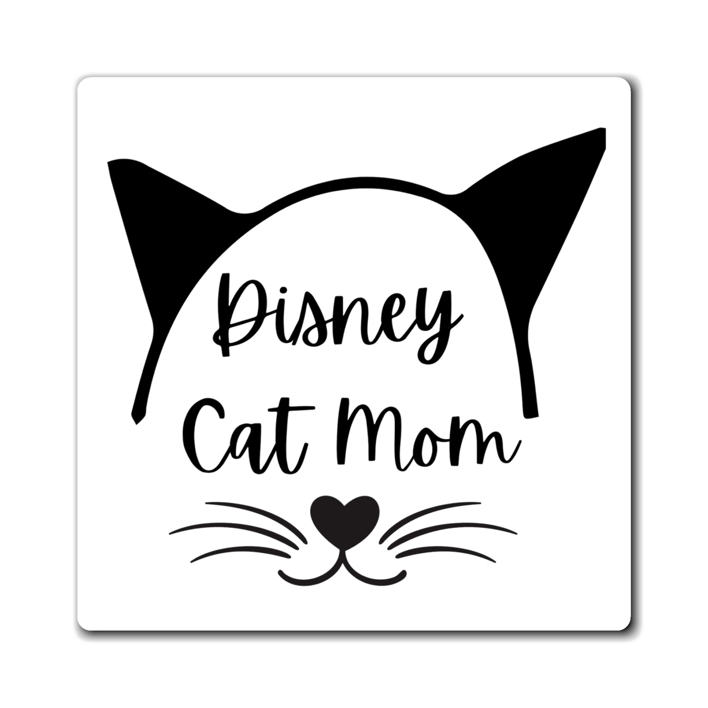 Disney Cat Mom Square Magnets