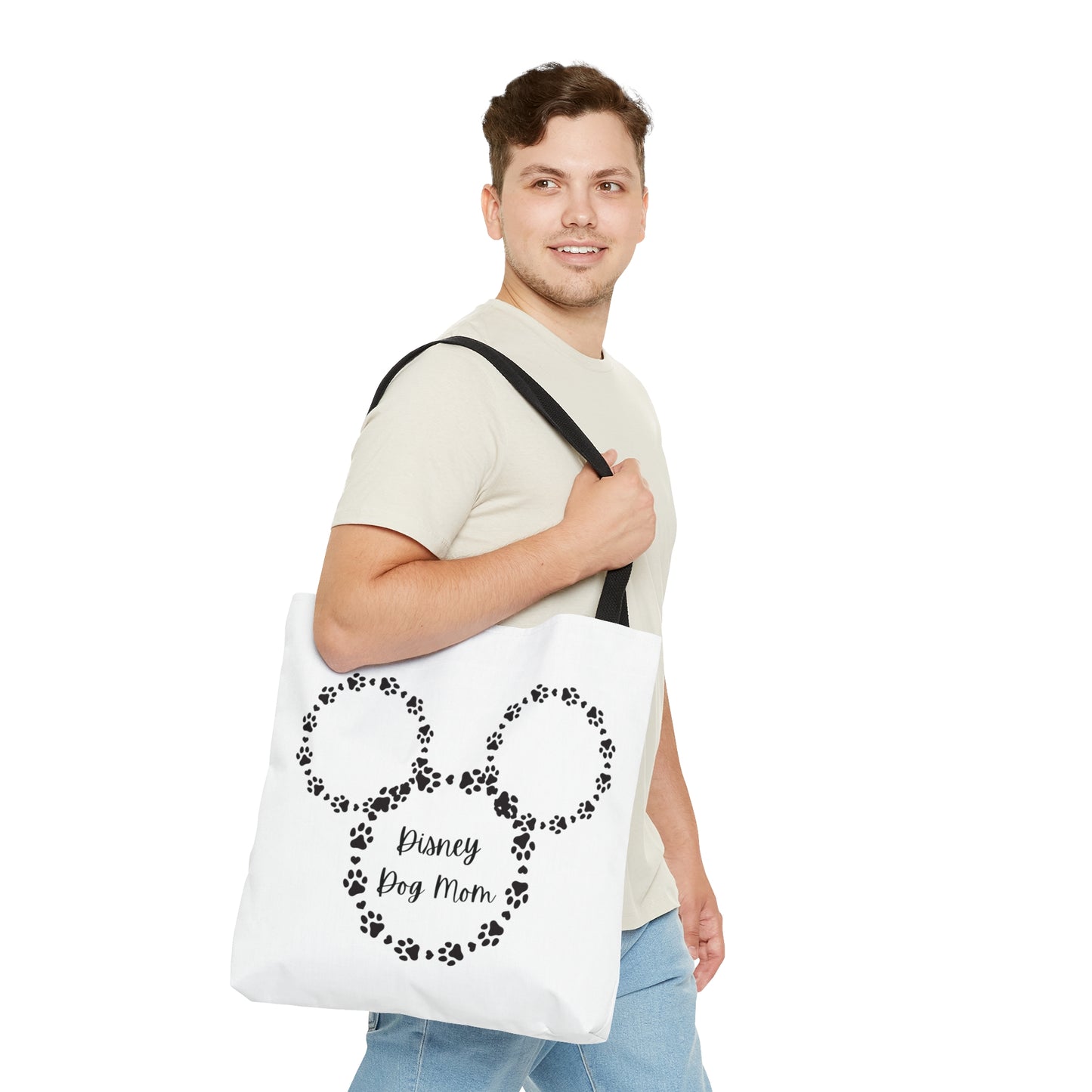White Disney Dog Mom Tote Bag (AOP)