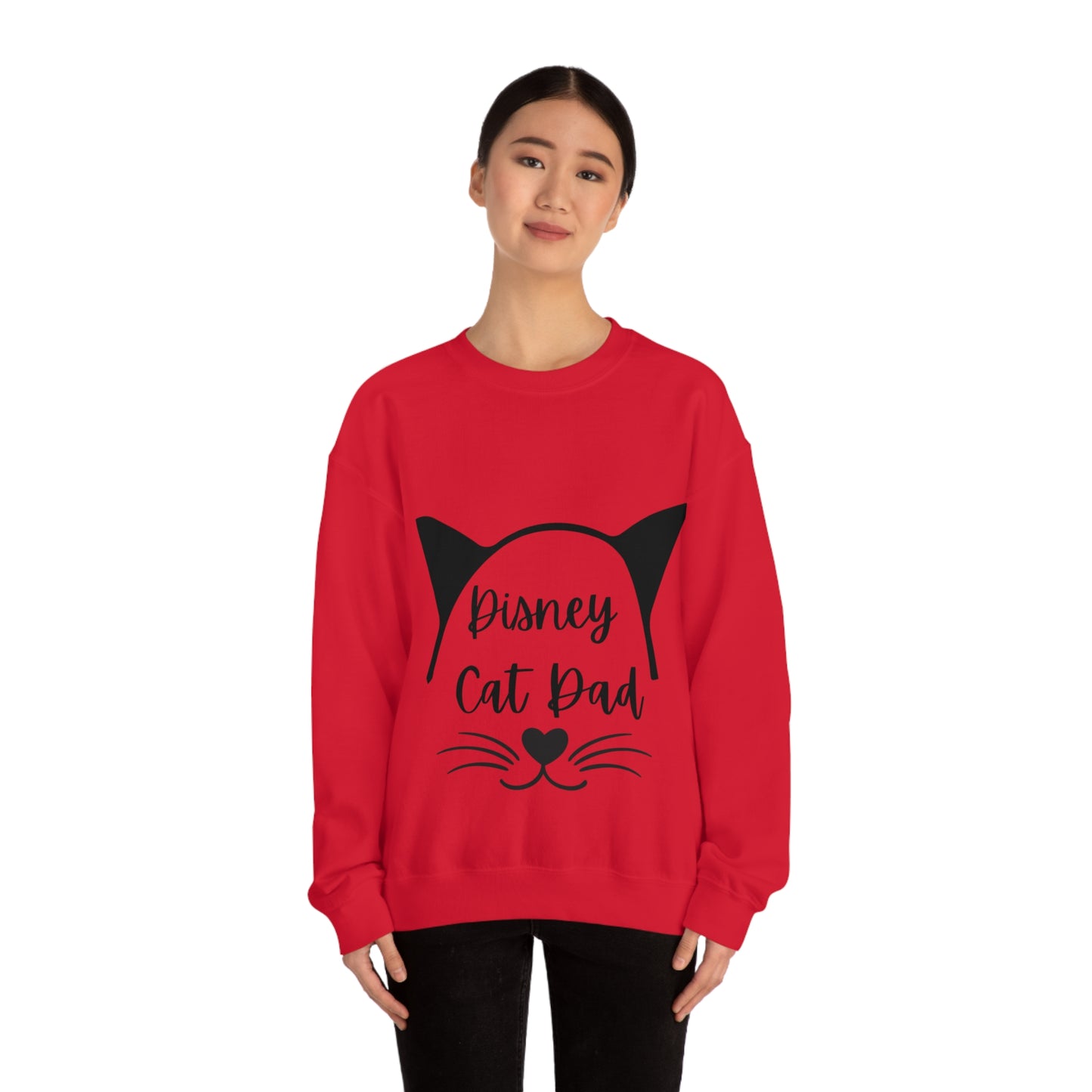 Disney Cat Dad Unisex Heavy Blend™ Crewneck Sweatshirt