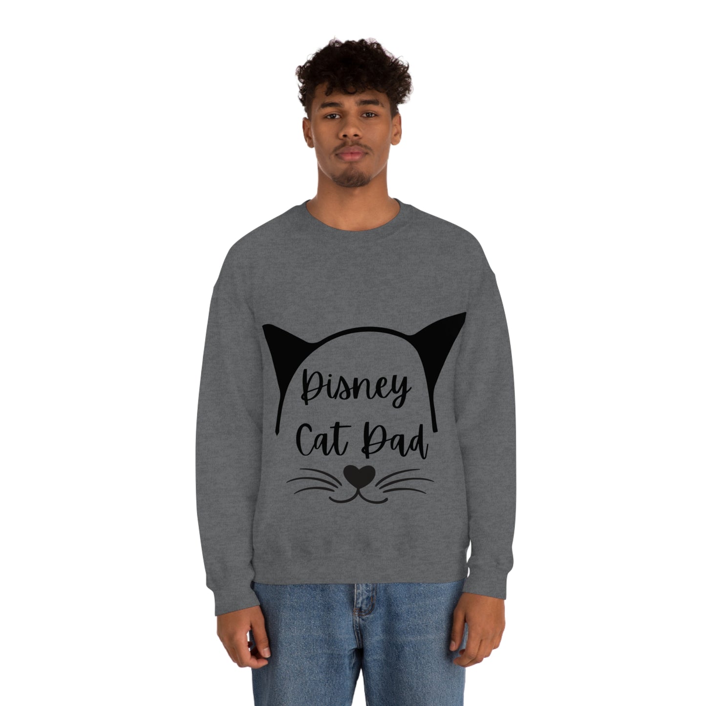 Disney Cat Dad Unisex Heavy Blend™ Crewneck Sweatshirt