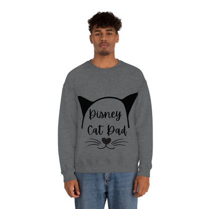 Disney Cat Dad Unisex Heavy Blend™ Crewneck Sweatshirt