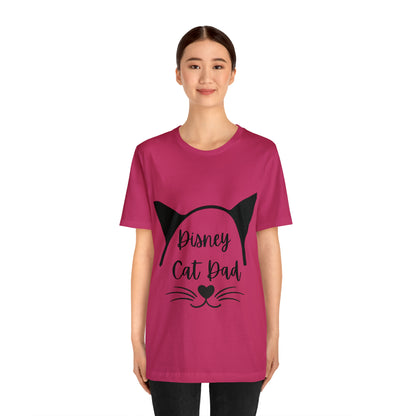 Disney Cat Dad Unisex Jersey Short Sleeve Tee