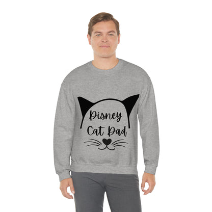Disney Cat Dad Unisex Heavy Blend™ Crewneck Sweatshirt