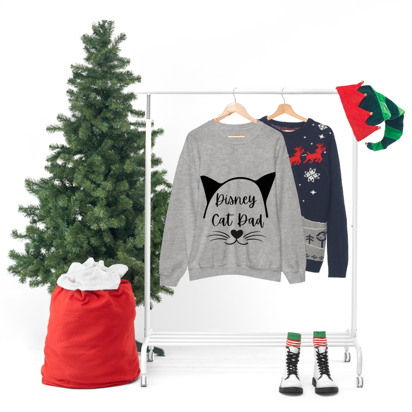 Disney Cat Dad Unisex Heavy Blend™ Crewneck Sweatshirt