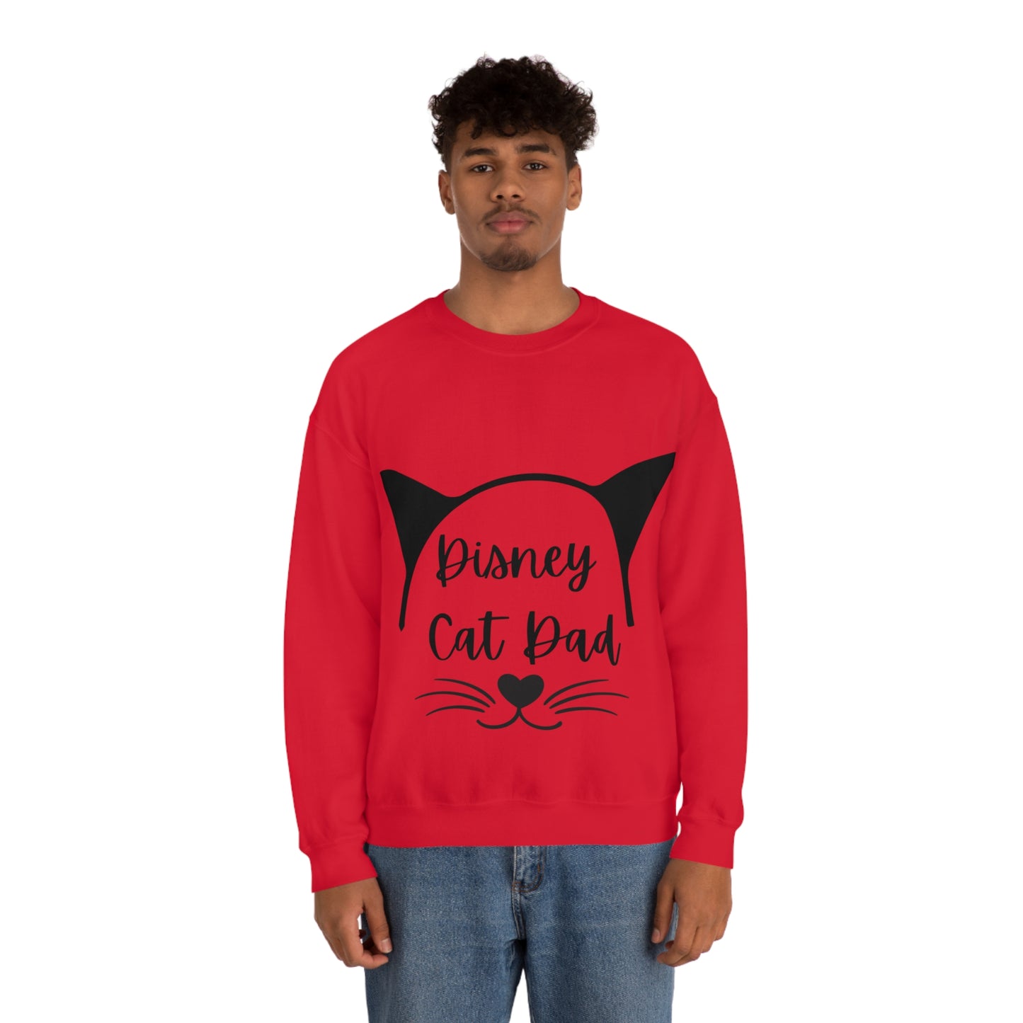 Disney Cat Dad Unisex Heavy Blend™ Crewneck Sweatshirt