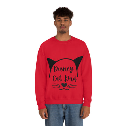 Disney Cat Dad Unisex Heavy Blend™ Crewneck Sweatshirt