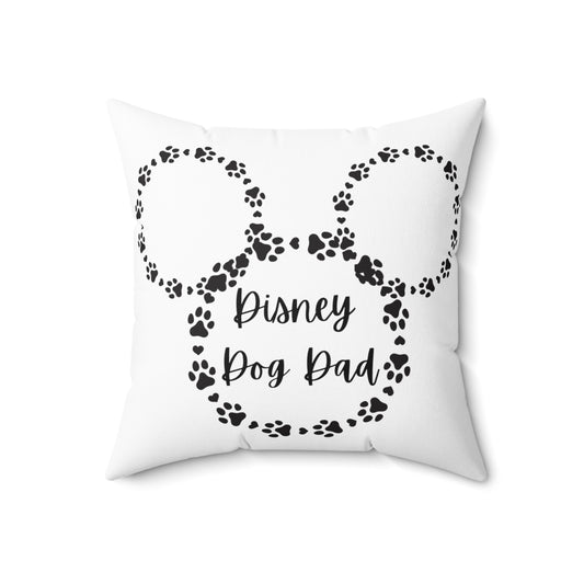 Disney Dog Dad Spun Polyester Square Pillow