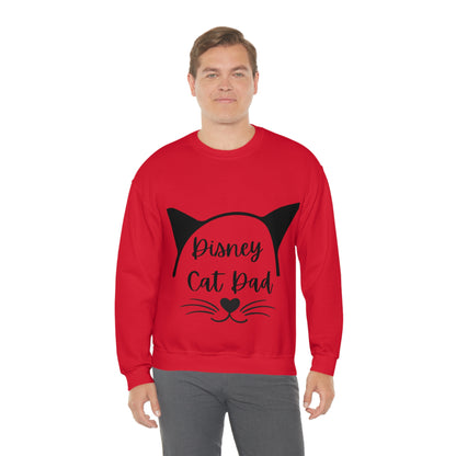 Disney Cat Dad Unisex Heavy Blend™ Crewneck Sweatshirt