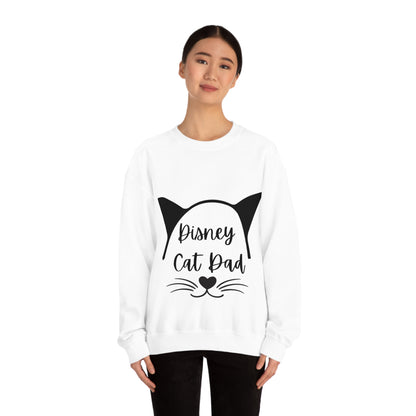 Disney Cat Dad Unisex Heavy Blend™ Crewneck Sweatshirt