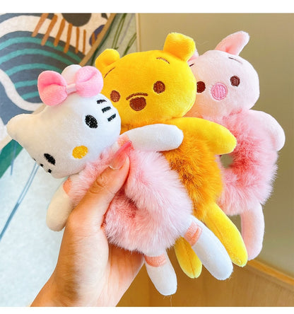 Plush Disney Hair Scrunchies