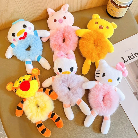Plush Disney Hair Scrunchies